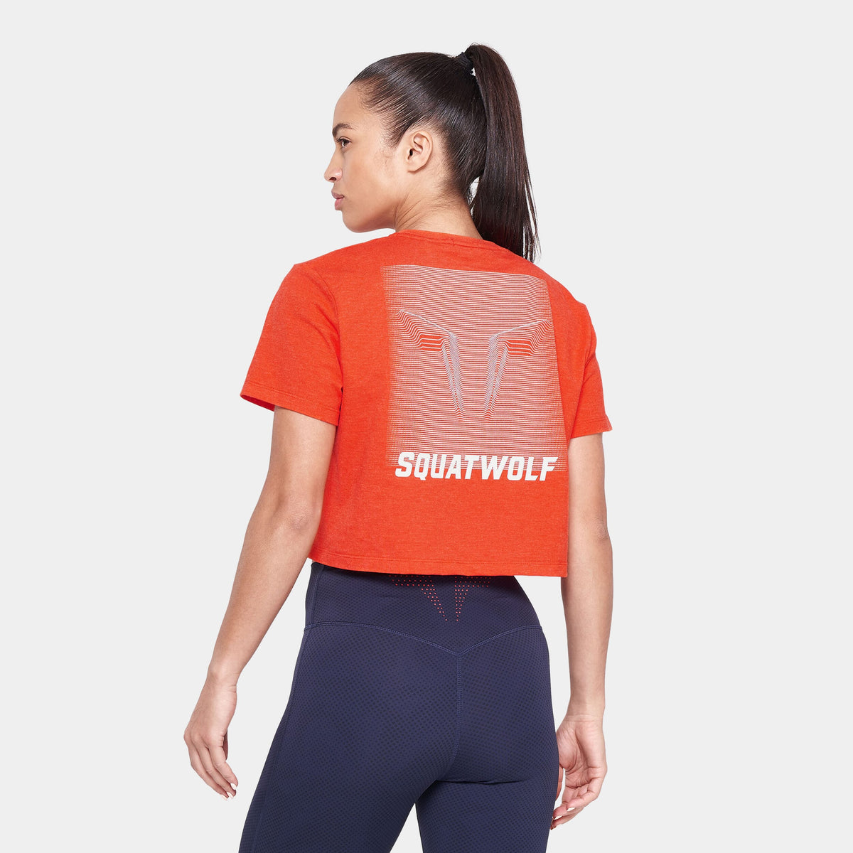 SQUATWOLF SLOGAN CROP TEE