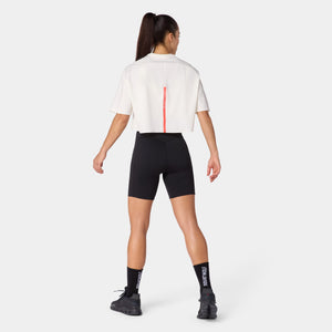 SQUATWOLF PIMA COTTON ACTDRY OVERSIZED CROP GYM T-SHIRT