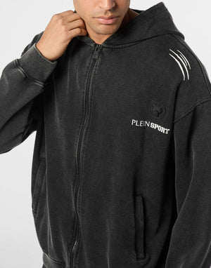PLEIN SPORT HOODIE SWEATJACKET COLD DYE