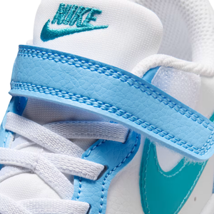 NIKE COURT BOROUGH LOW JES BPV WHITE/ENERGY-FOOTBALL BLUE