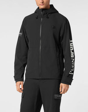 PLEIN SPORT TECHNICAL NYLON JACKET LS SCRATCH