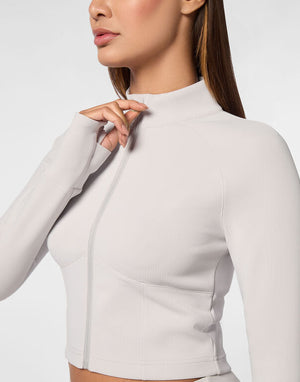 PLEIN SPORT CROPPED JOGGING FULL ZIP