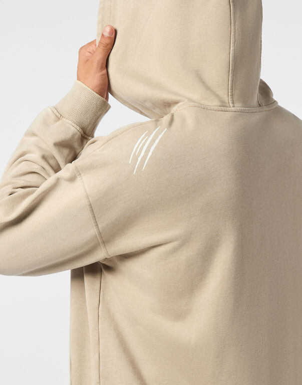 PLEIN SPORT HOODIE SWEATJACKET COLD DYE