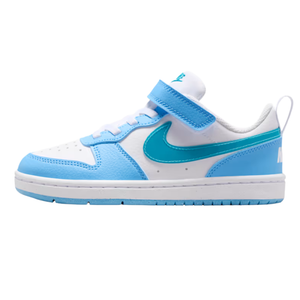 NIKE COURT BOROUGH LOW JES BPV WHITE/ENERGY-FOOTBALL BLUE