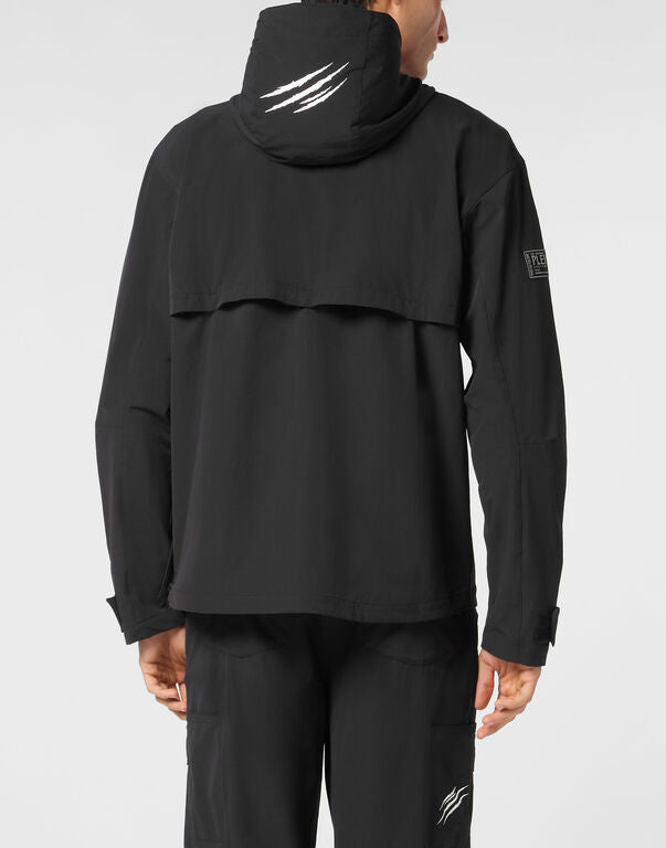 PLEIN SPORT TECHNICAL NYLON JACKET LS SCRATCH