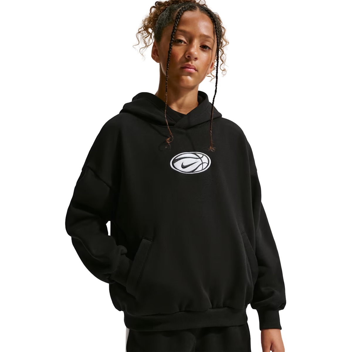 NIKE K NK DF HDY NVLTY BLACK/WHITE