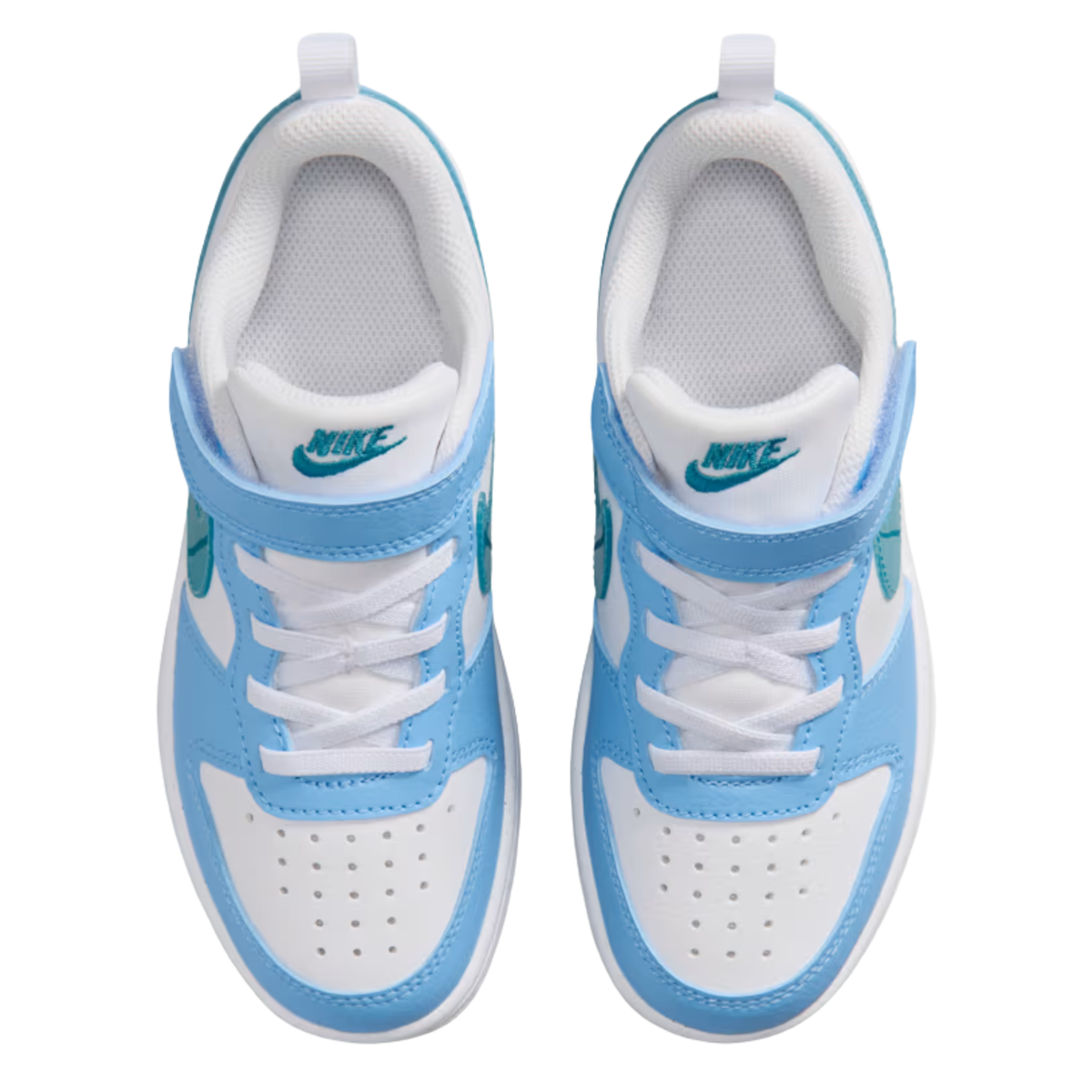 NIKE COURT BOROUGH LOW JES BPV WHITE/ENERGY-FOOTBALL BLUE