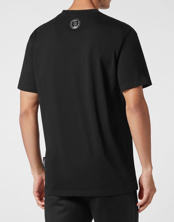 PLEIN SPORT T-SHIRT ROUND NECK SS TIGER CREST EDITION