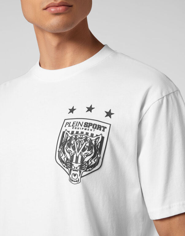 PLEIN SPORT T-SHIRT ROUND NECK SS TIGER CREST EDITION