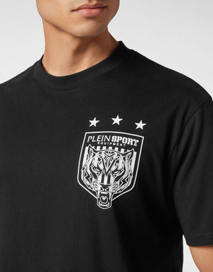 PLEIN SPORT T-SHIRT ROUND NECK SS TIGER CREST EDITION