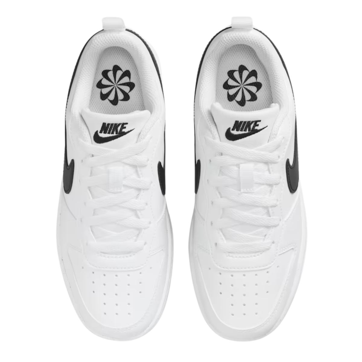 NIKE COURT BOROUGH LOW RECRAFT BG WHITE/BLACK