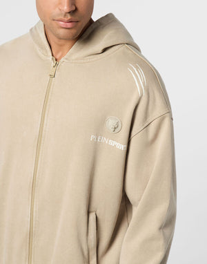 PLEIN SPORT HOODIE SWEATJACKET COLD DYE