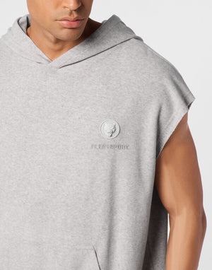 PLEIN SPORT SPONGE SLEEVELESS HOODIED VEST