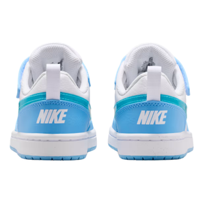 NIKE COURT BOROUGH LOW JES BPV WHITE/ENERGY-FOOTBALL BLUE