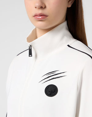 PLEIN SPORT CROPPED TRACKSUIT JACKET