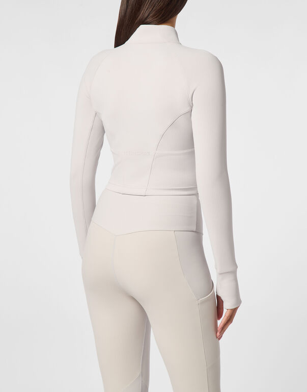 PLEIN SPORT CROPPED JOGGING FULL ZIP