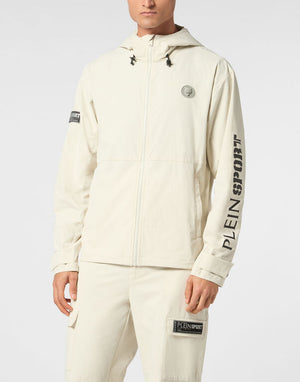 PLEIN SPORT TECHNICAL NYLON JACKET LS SCRATCH