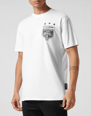 PLEIN SPORT T-SHIRT ROUND NECK SS TIGER CREST EDITION