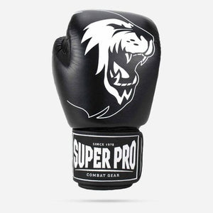 SUPER PRO COMBAT GEAR WARRIOR LEATHER KICKBOXING GLOVES