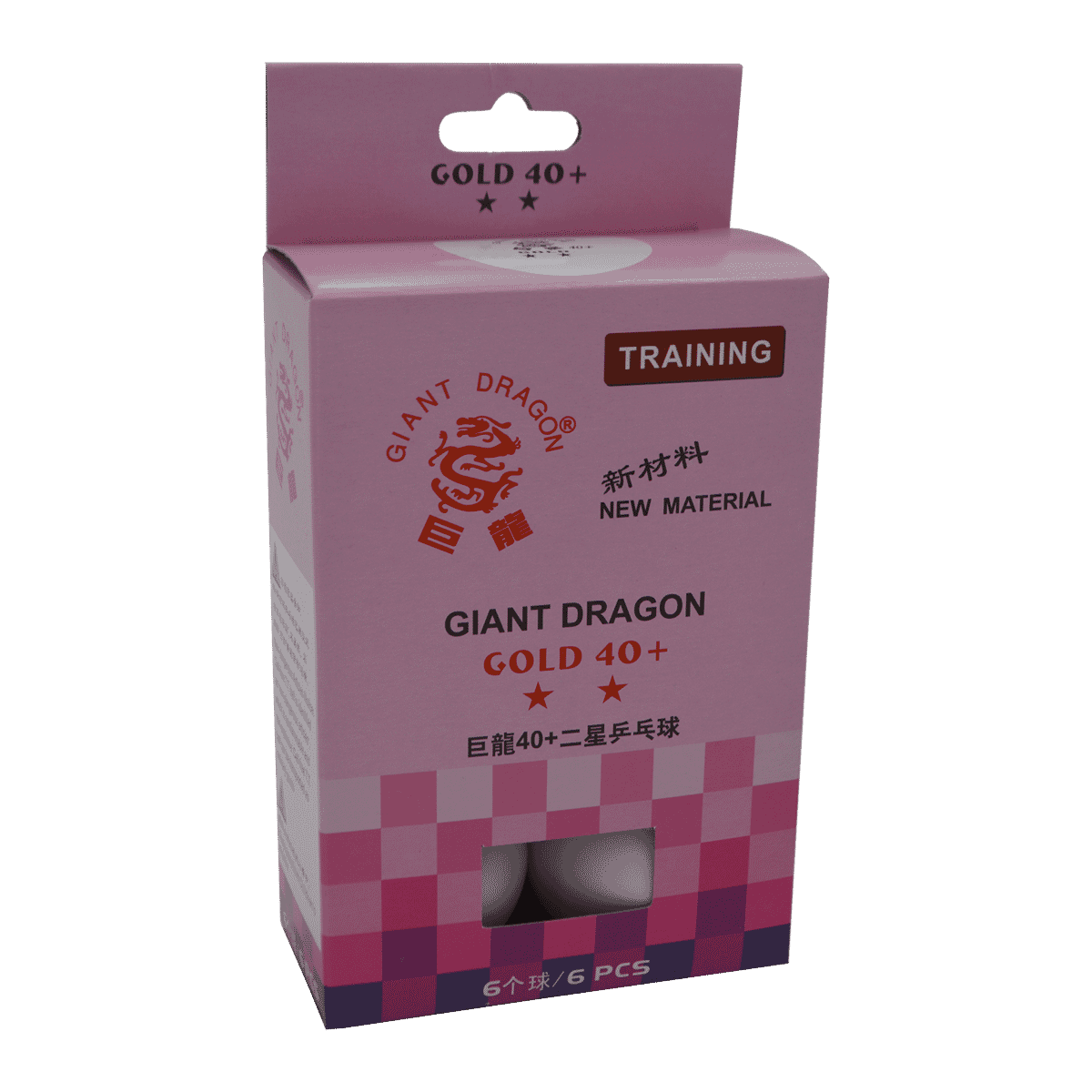 SPORTI BOX OF 6 WHITE TABLE TENNISBALLS