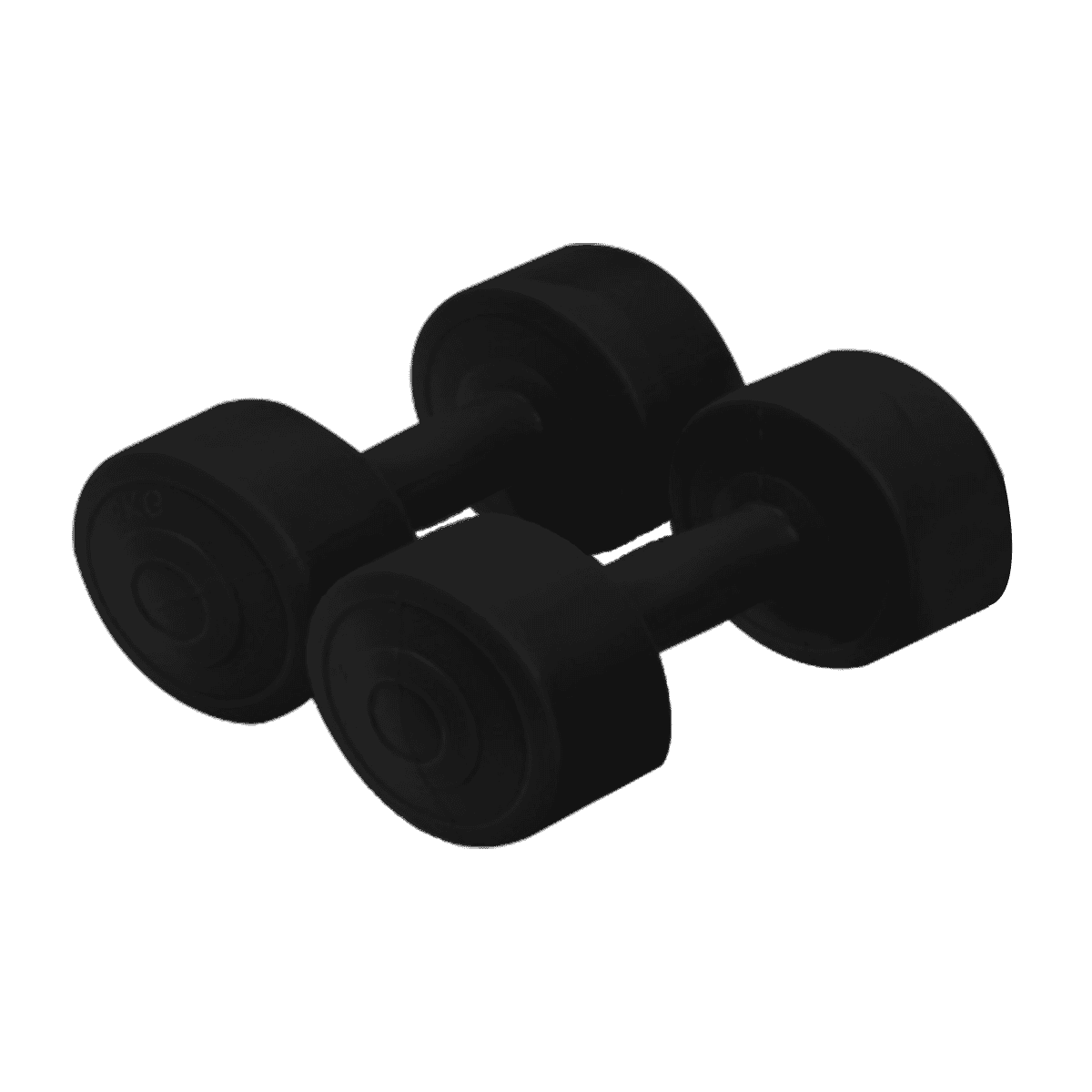 SPORTI PAIR OF CEMENT BARBELLS 4KG