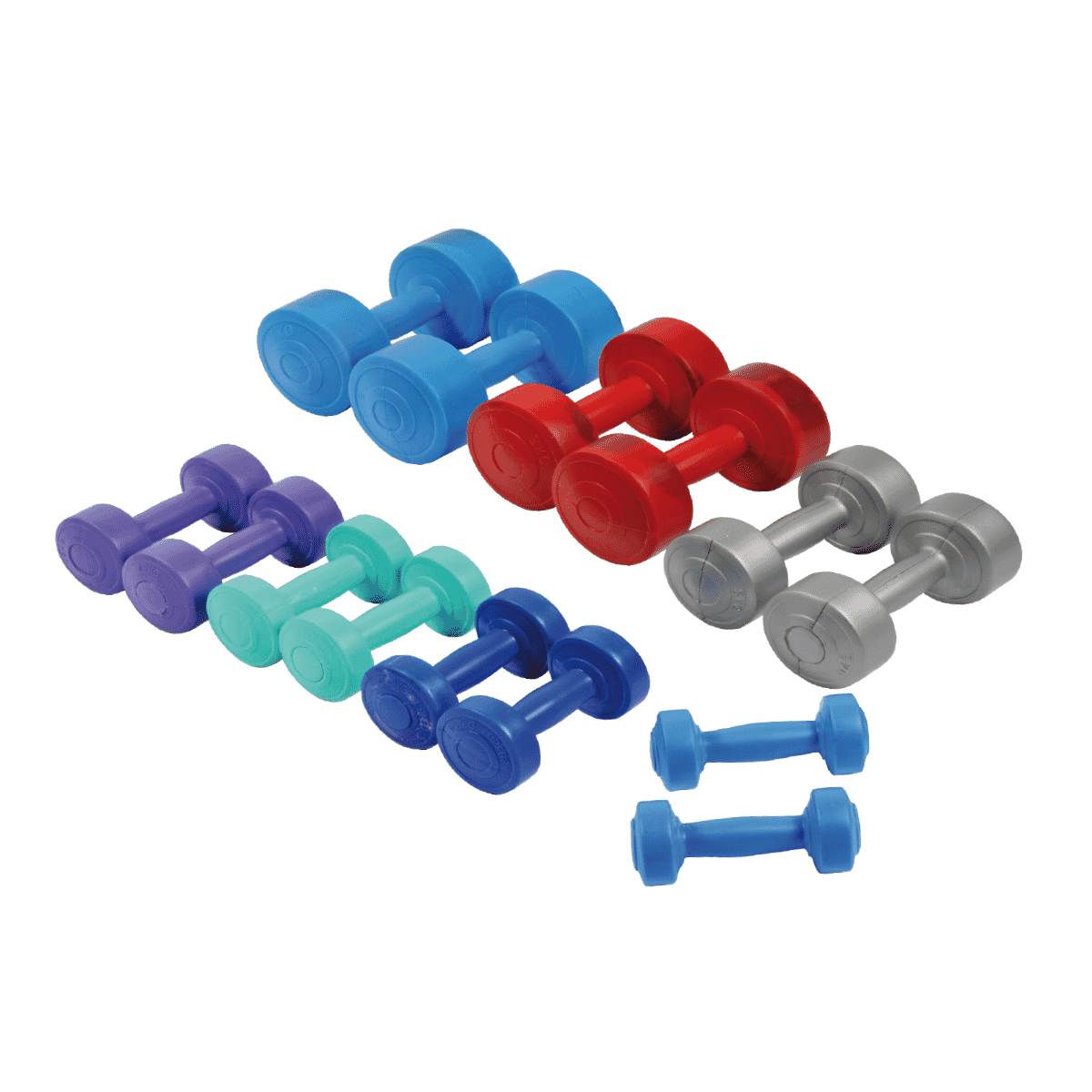 SPORTI PAIR OF CEMENT BARBELLS 5KG