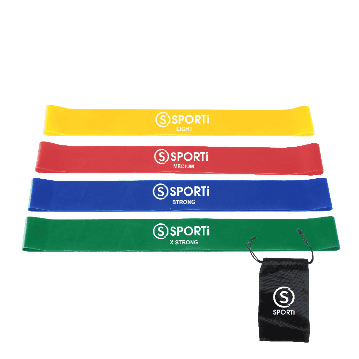 SPORTI FLAT BANDS / SET OF 4 FLAT ELASTIC BAND