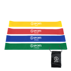 SPORTI FLAT BANDS / SET OF 4 FLAT ELASTIC BAND