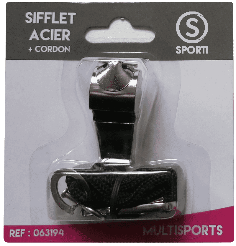 SPORTI STEEL WHISTLE + LANYARD