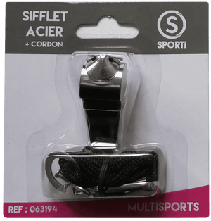 SPORTI STEEL WHISTLE + LANYARD