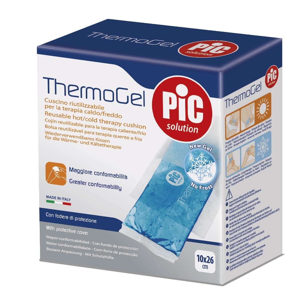 SPORTIFRANCE SET OF 6 REUSABLE HOT/COLD COMPRESSES 10 X 26 CM
