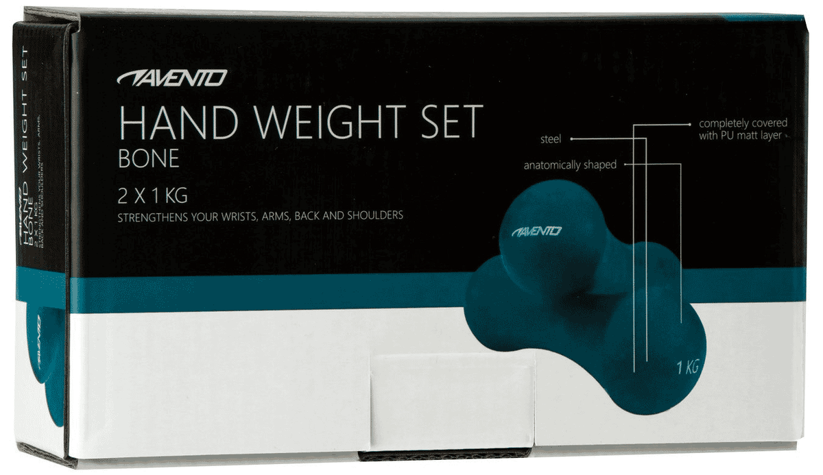 AVENTO HAND WEIGHT SET BONE - 2 X 1 KG