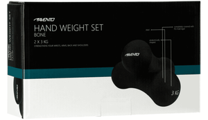 AVENTO HAND WEIGHT SET BONE - 2 X 3 KG