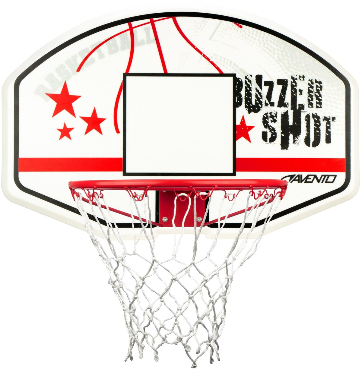 AVENTO BASKETBALL BOARD + HOOP + NET BUZZERSHOT