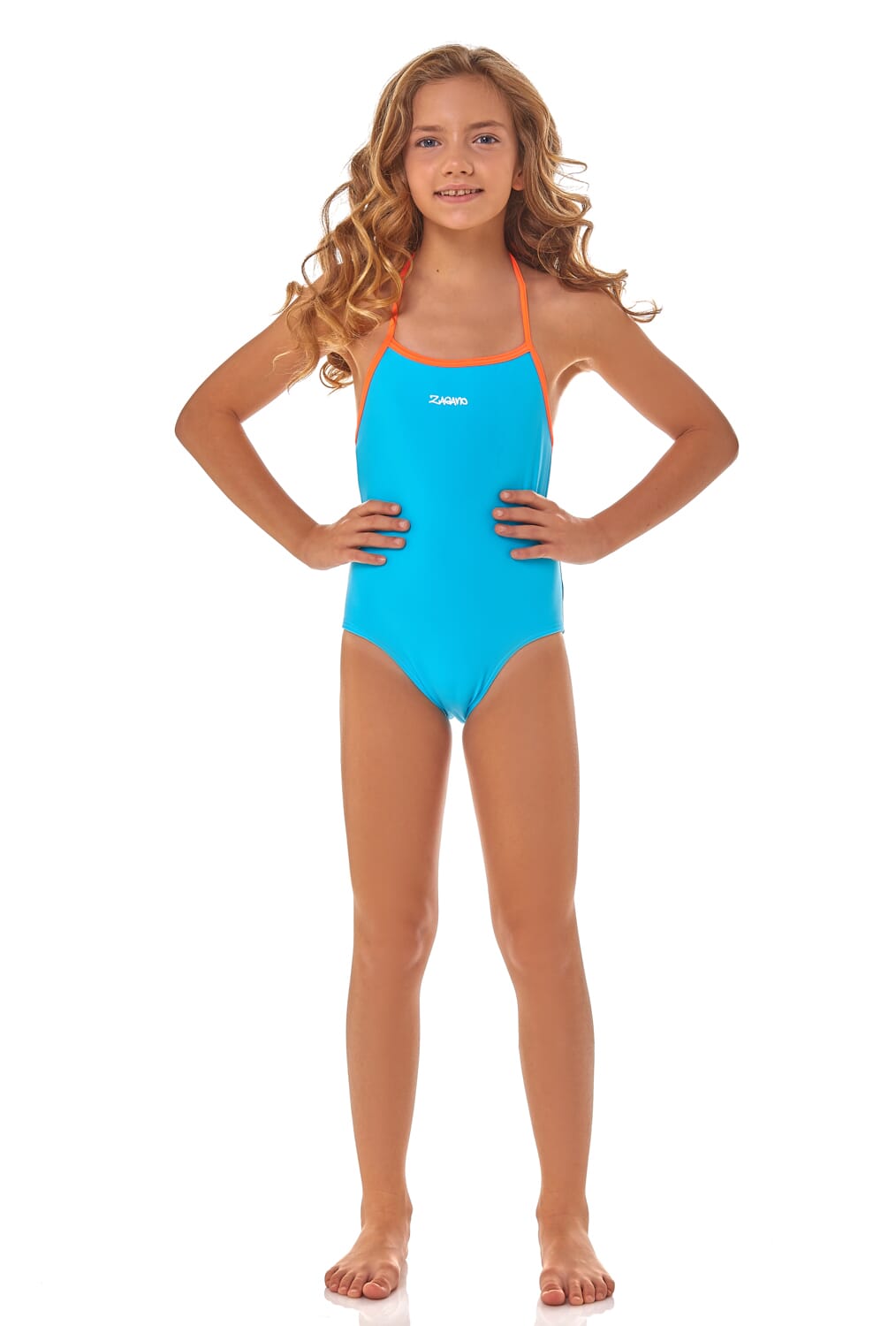 ZAGANO GIRLS SWIMSUIT Bora-azure