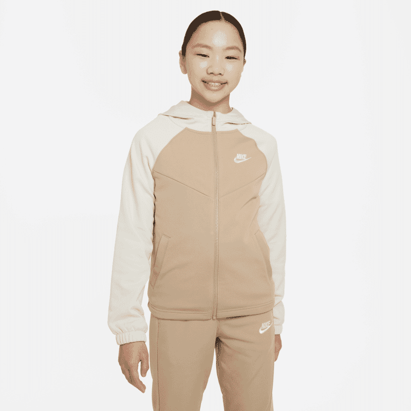 NIKE K NSW TRACKSUIT POLY HD FZ LBR