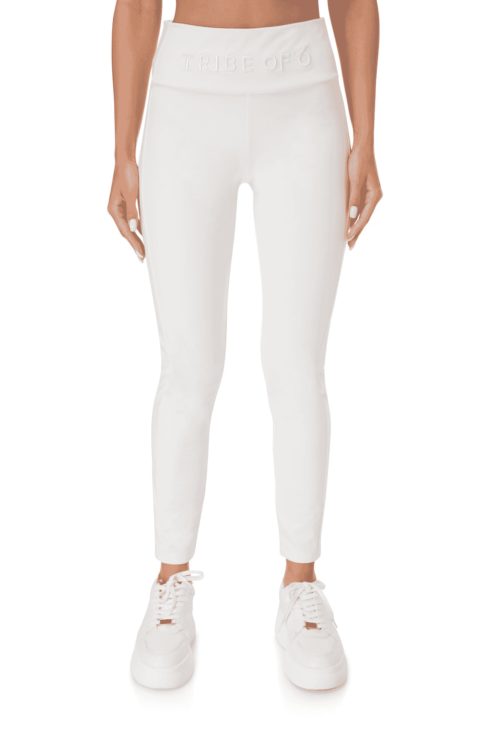 TRIBE OF 6 AZALEA RECYCLED LEGGING WITH EMBROIDERED WAISTBAND