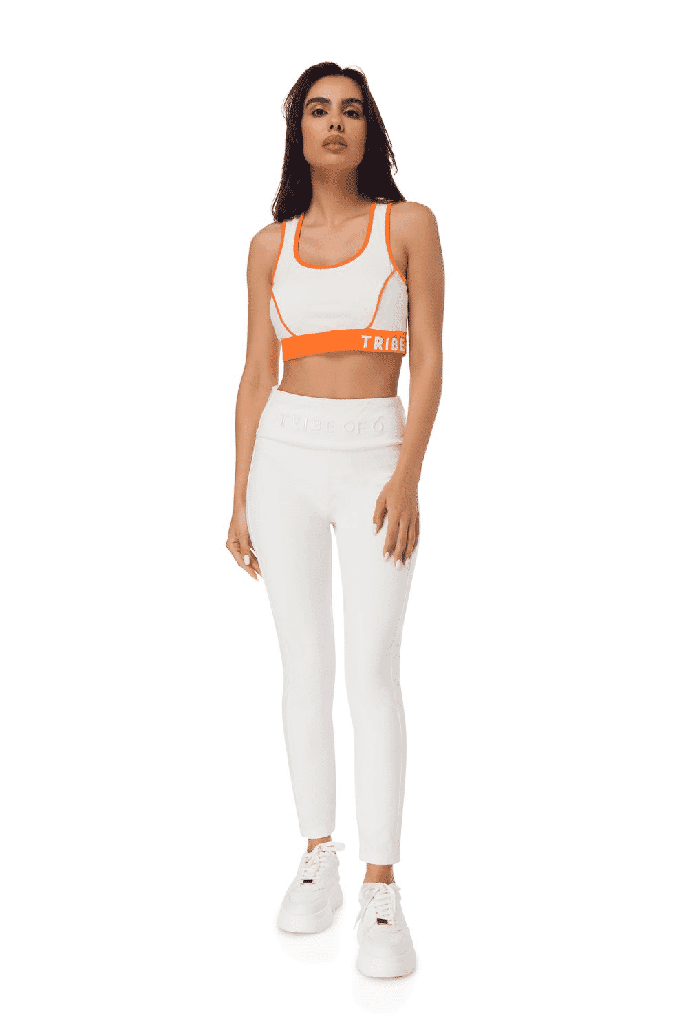 TRIBE OF 6 AZALEA RECYCLED LEGGING WITH EMBROIDERED WAISTBAND