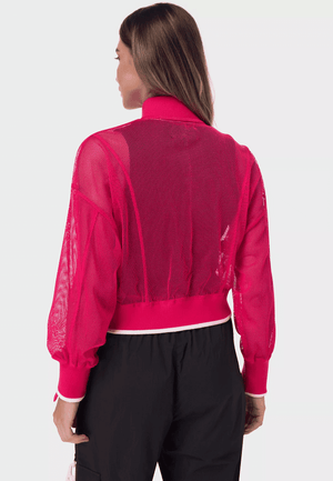 TRIBE OF 6 ADDI MESH CROPPED BOMBER JACKET