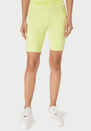 TRIBE OF 6 ALEX RECYCLED CYCLING SHORTS WITH EMBROIDERED WAISTBAND