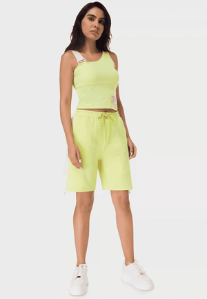 TRIBE OF 6 AVA BRUSHED BAMBOO SHORTS WITH TAPE DETAIL