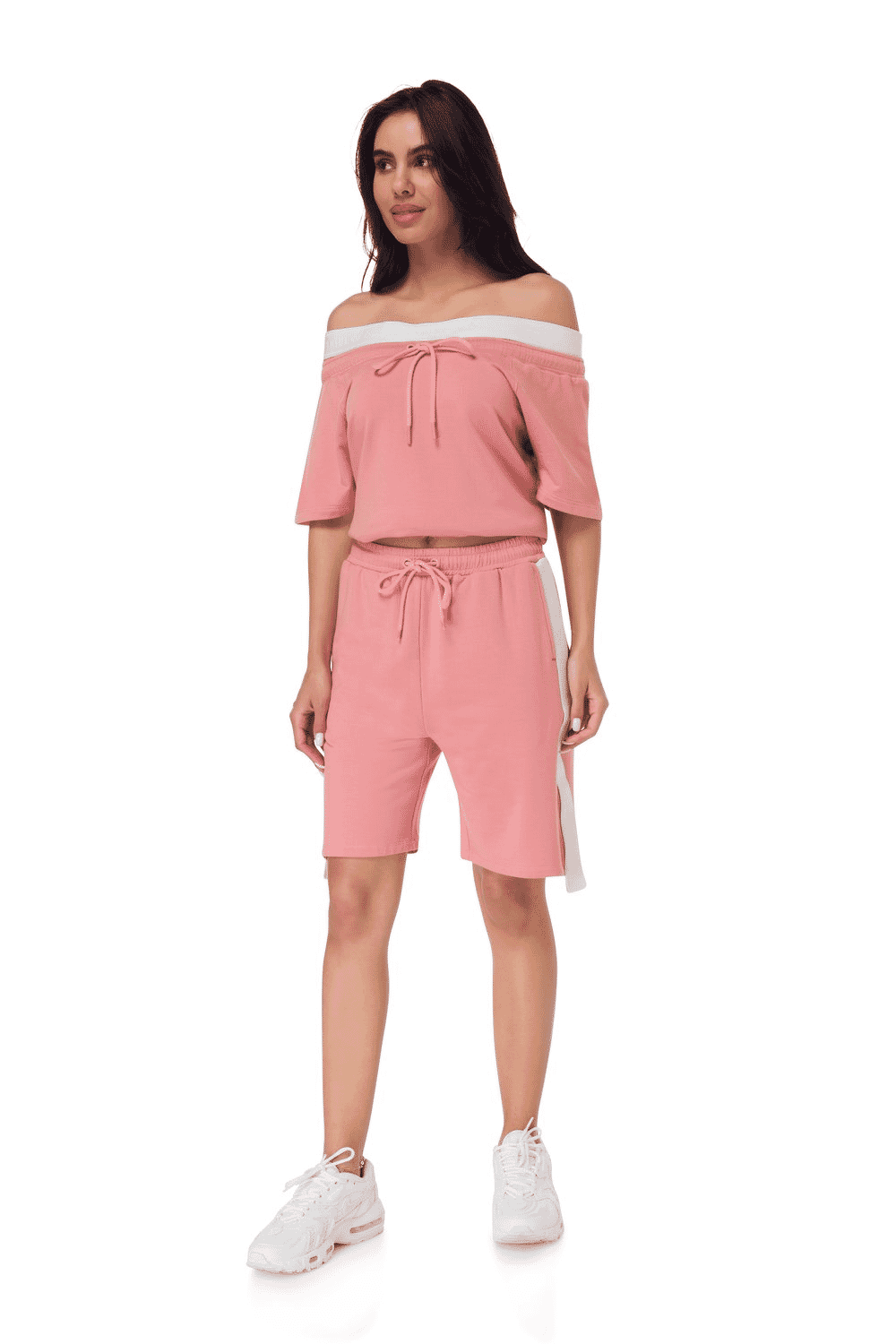 TRIBE OF 6 AVA BRUSHED BAMBOO SHORTS WITH TAPE DETAIL