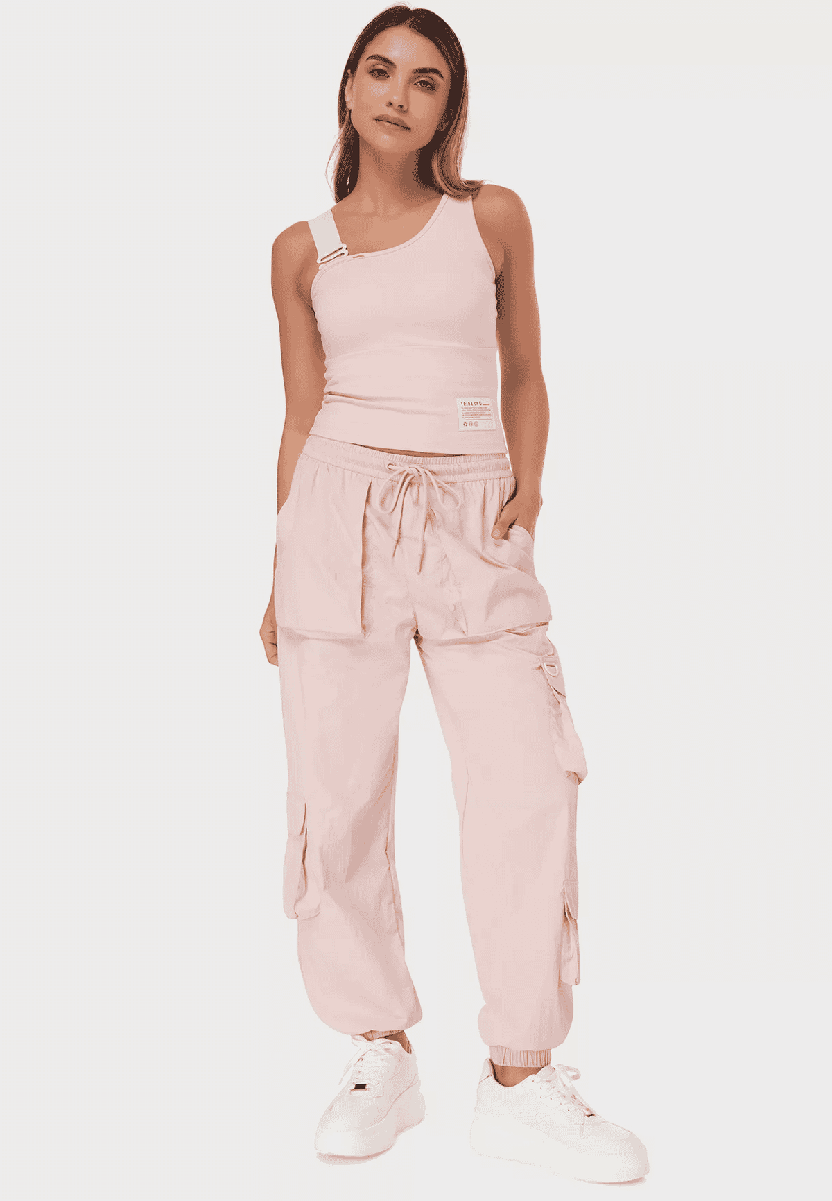 TRIBE OF 6 ADYLN RECYCLED REMOVABLE TAPE STRAP TOP