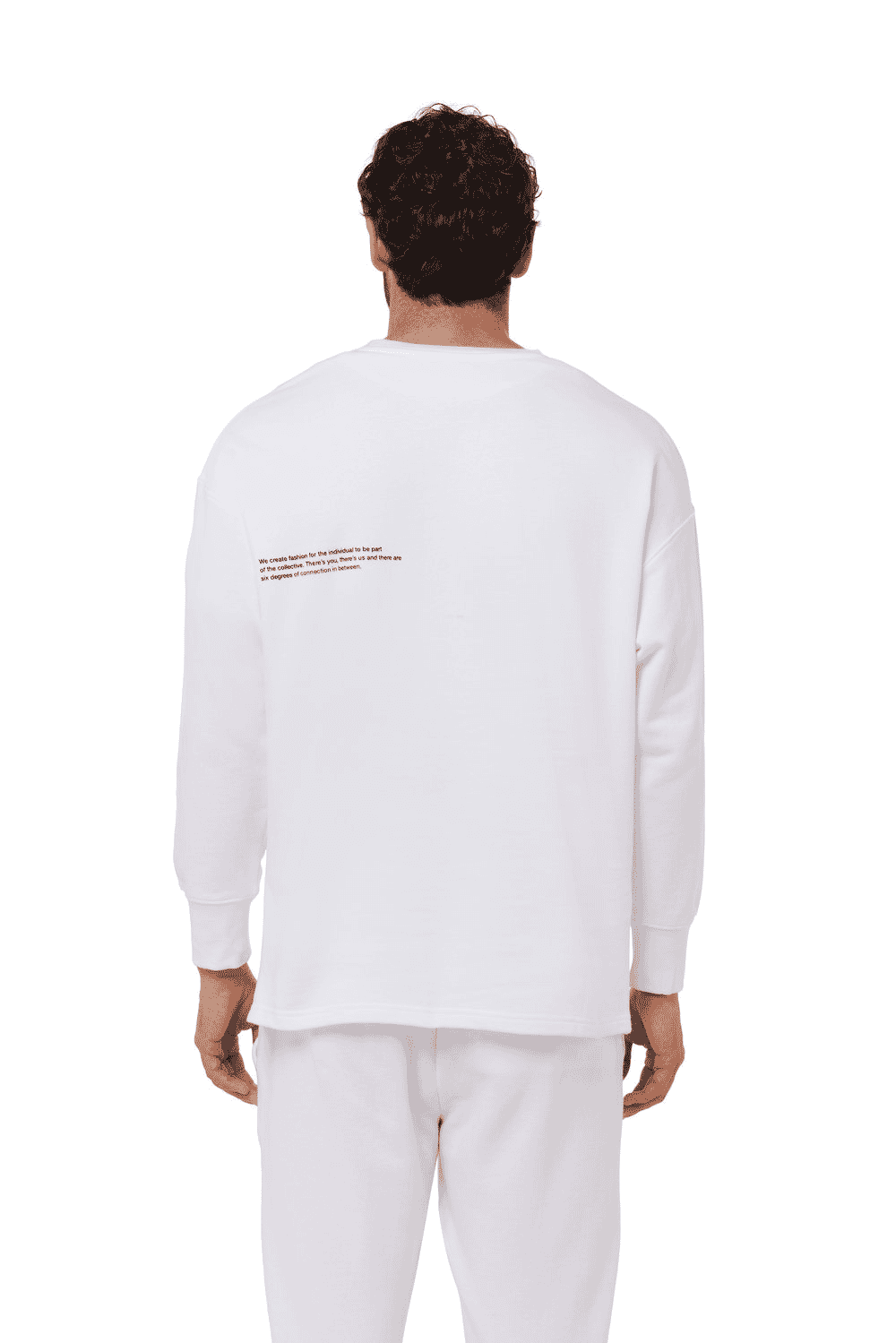 TRIBE OF 6 ACHILLES ORGANIC COTTON  OVERSIZED UNISEX SWEATSHIRT WITH EMBROIDERY
