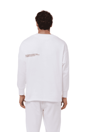 TRIBE OF 6 ACHILLES ORGANIC COTTON  OVERSIZED UNISEX SWEATSHIRT WITH EMBROIDERY