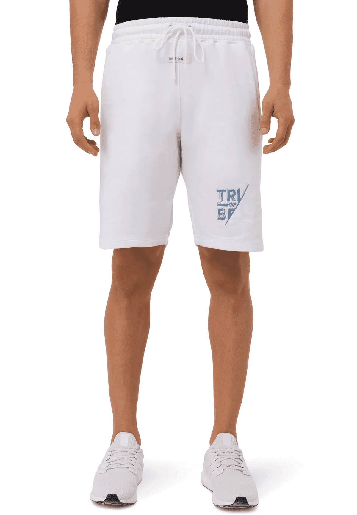 TRIBE OF 6 ABNER ORGANIC COTTON SHORTS WITH EMBROIDERY & RUBBER PRINT