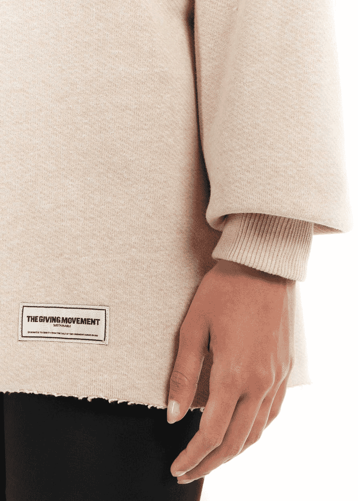 THE GIVING MOVEMENT WASHED 2 IN 1 PRINTED SWEATSHIRT
