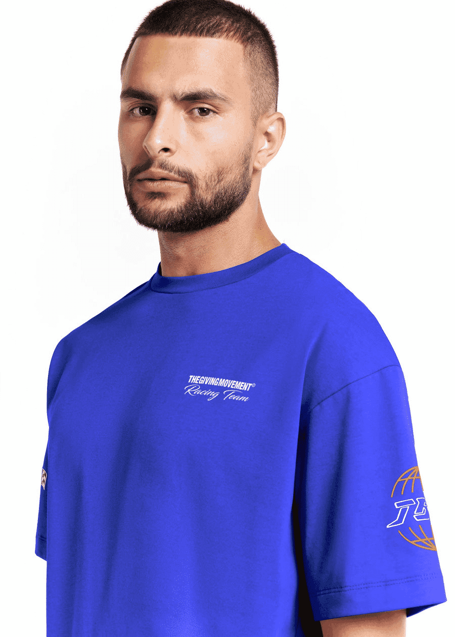 THE GIVING MOVEMENT RELAXED FIT PRINTED BIKER T-SHIRT