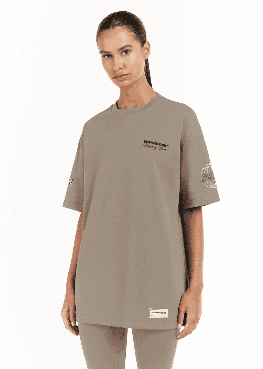 THE GIVING MOVEMENT RELAXED FIT PRINTED BIKER T-SHIRT