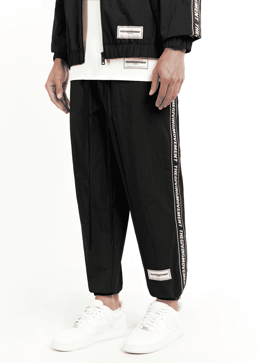THE GIVING MOVEMENT RECYCLED NYLON JOGGER WITH BRANDED ELASTIC- REGULAR